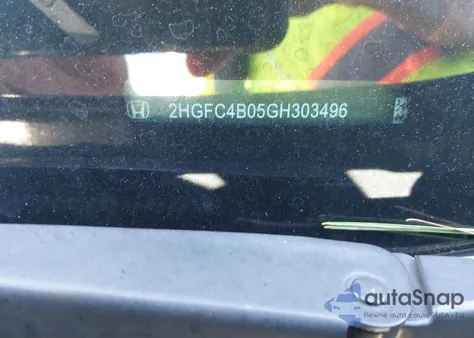 2016 Honda Civic Lx-P из США, поврежденный, VIN 2HGFC4B05GH303496